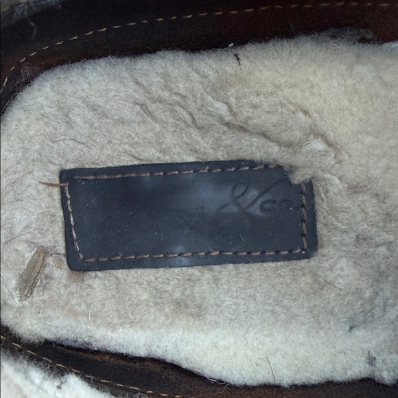 Men's Two-Tone Leather Boots, Sherpa lined—handmade in USA - Picture 2 of 12